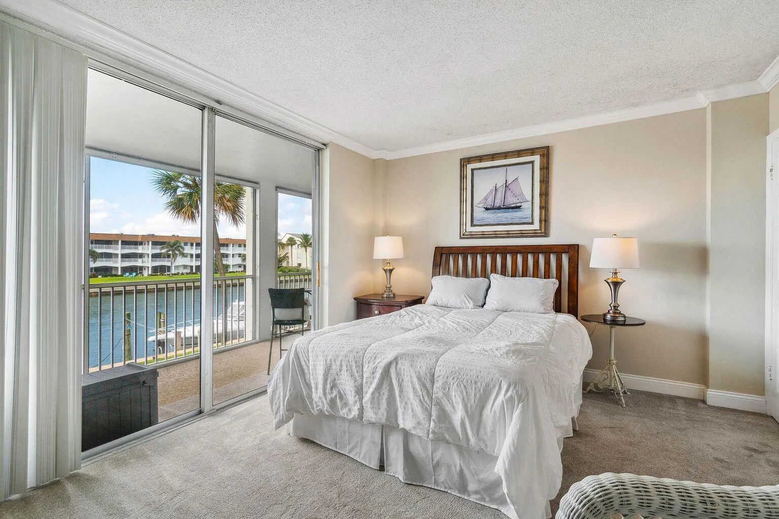 Beautiful water views from the bedroom