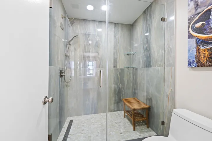 Renovated Master bathroom shower