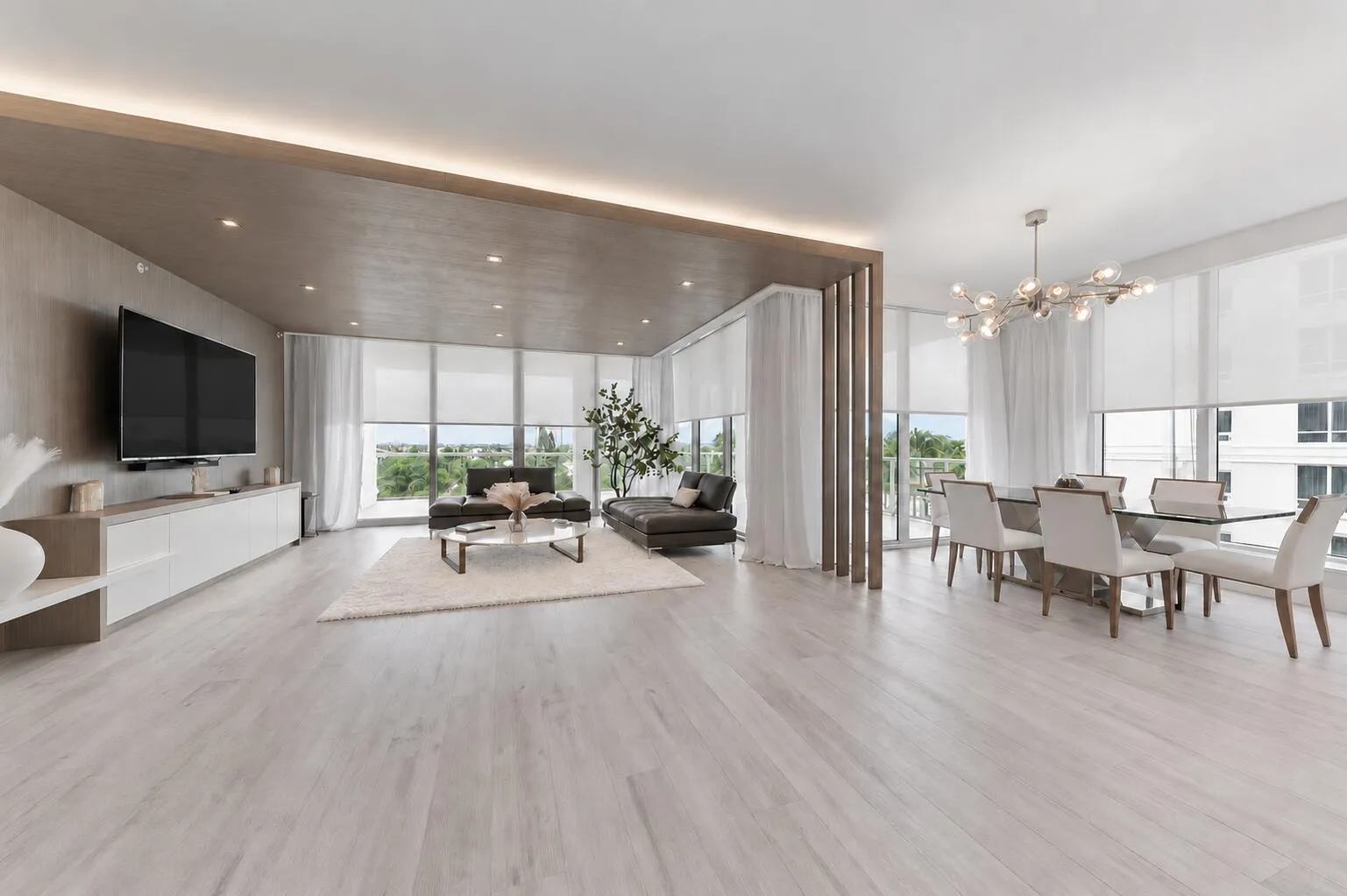 Living Room Lutron Shades