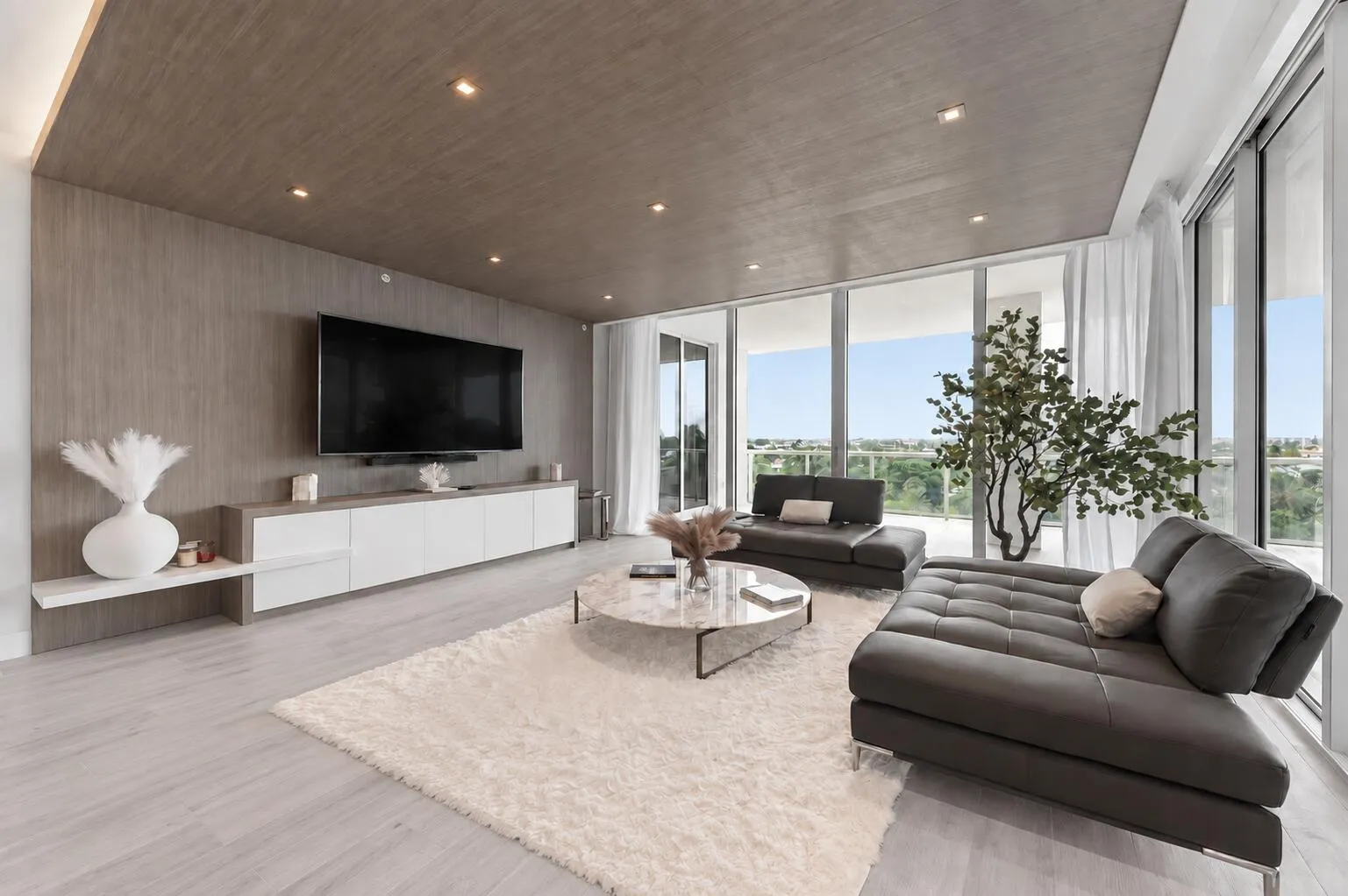 Living Room with Floating ceiling