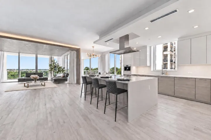 Open Kitchen with bar seating