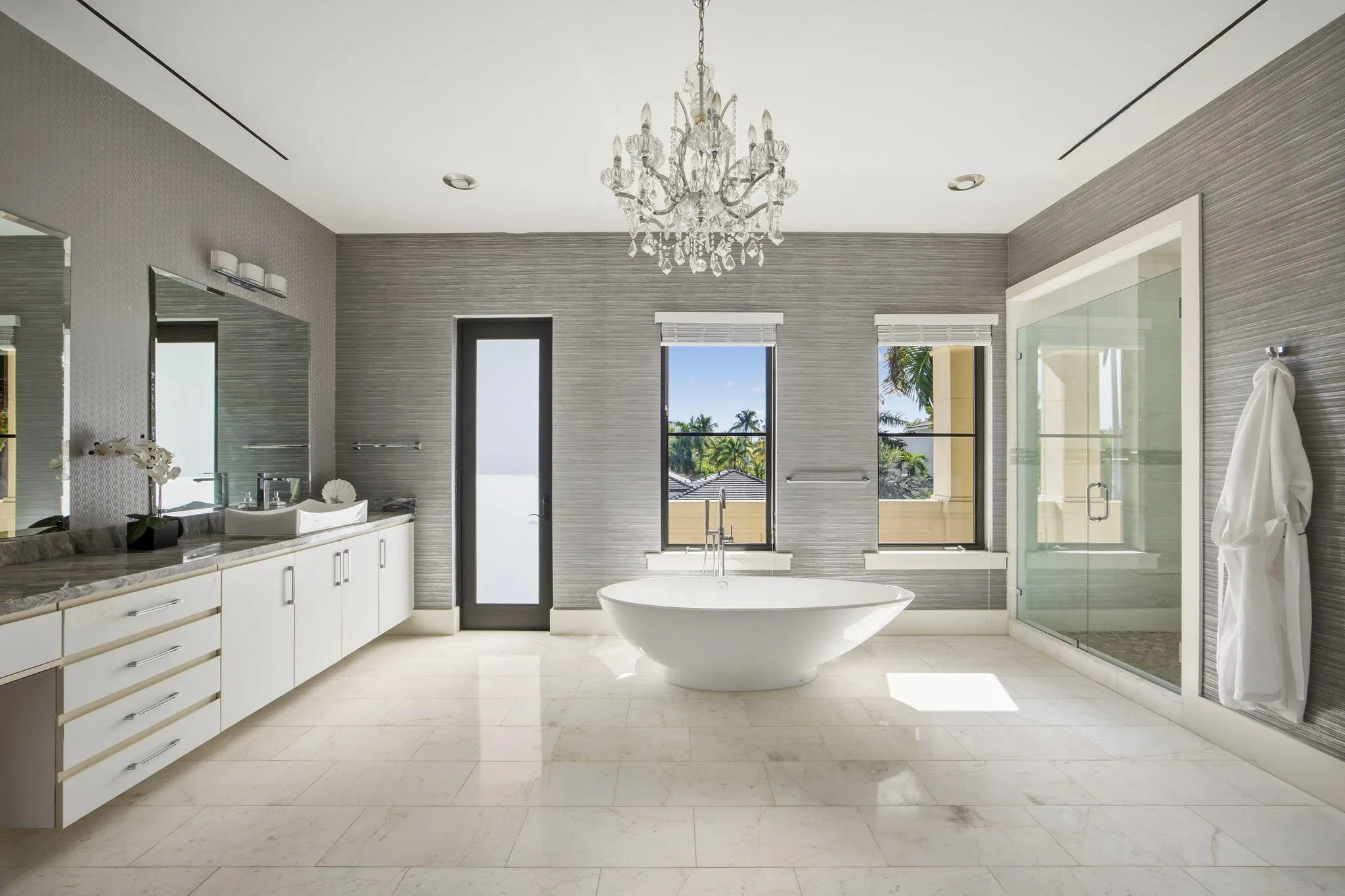 Her bath
