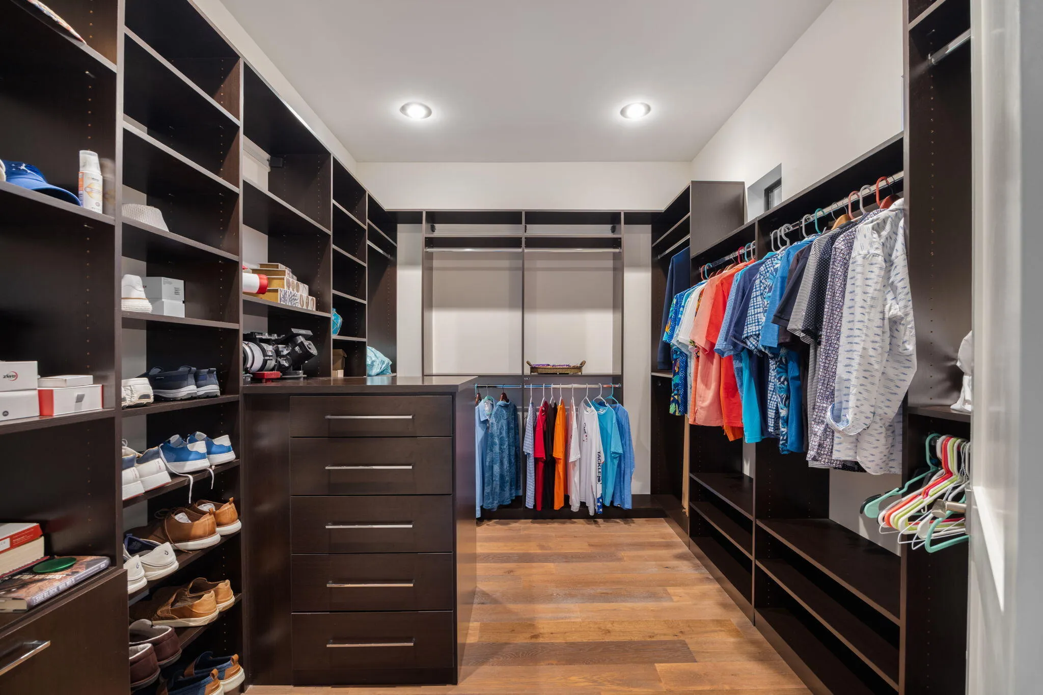 his closet