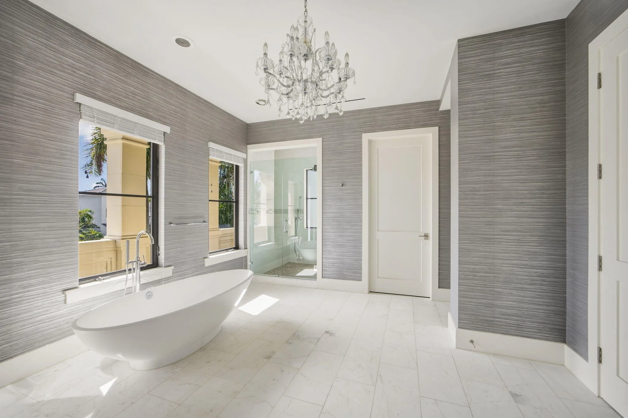 her bath