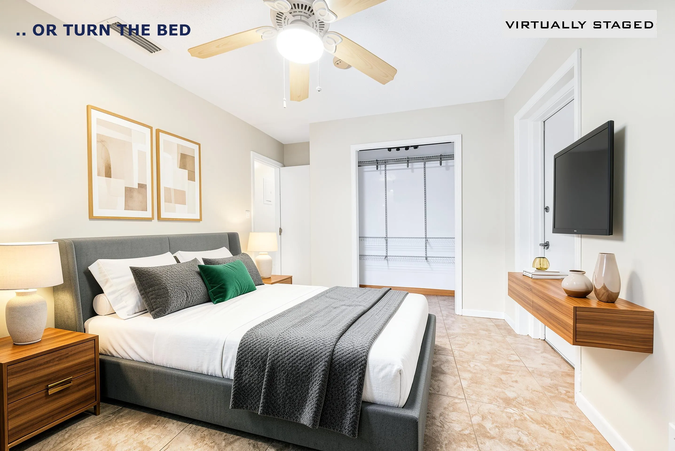 3rd bedroom - staged as bedroom