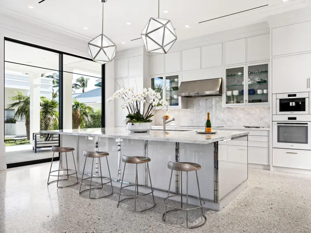 Easy access from the Main Kitchen to the Summer Kitchen