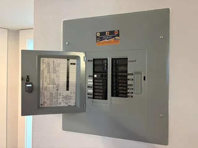 updated electric panel