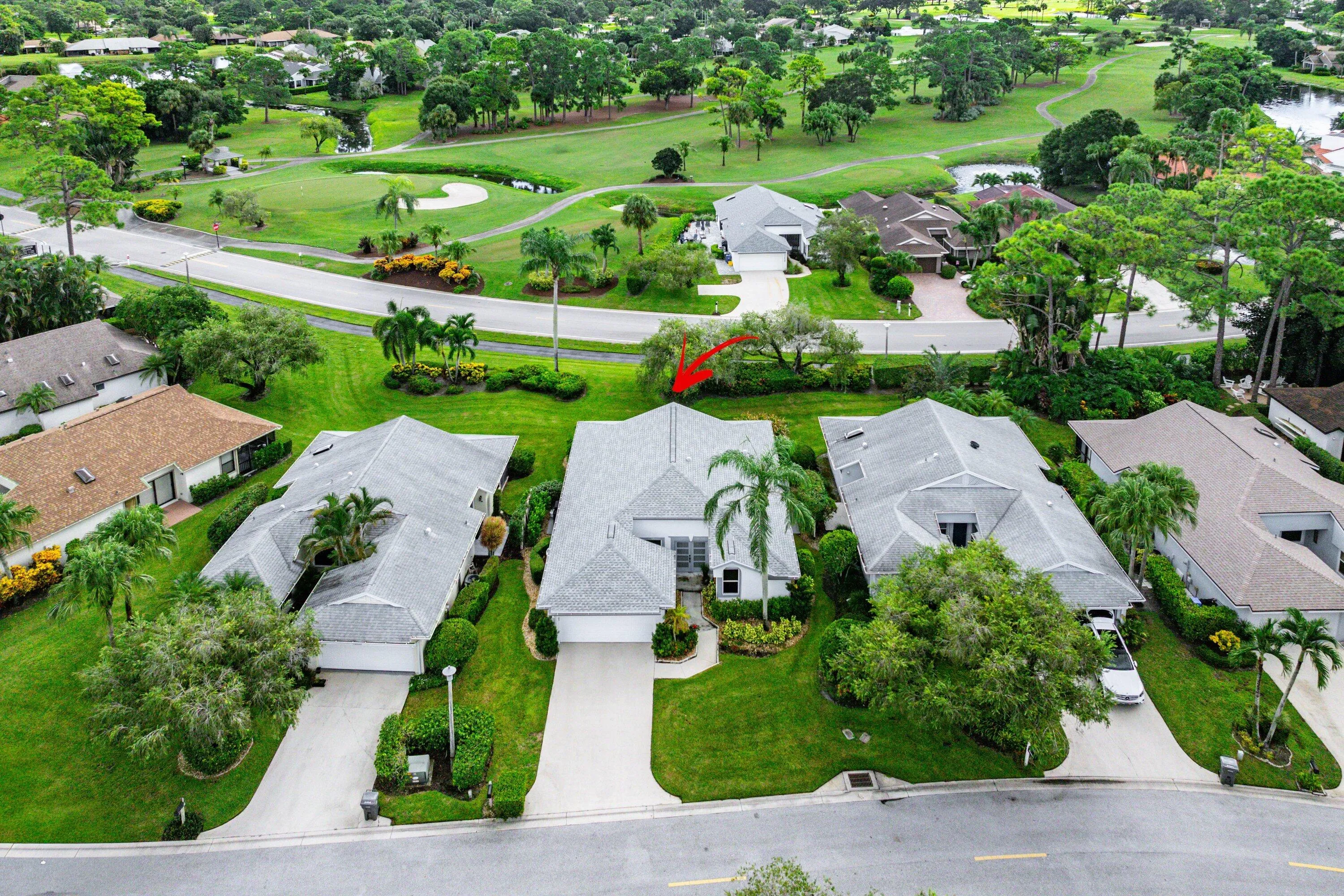 Aerial - golf view