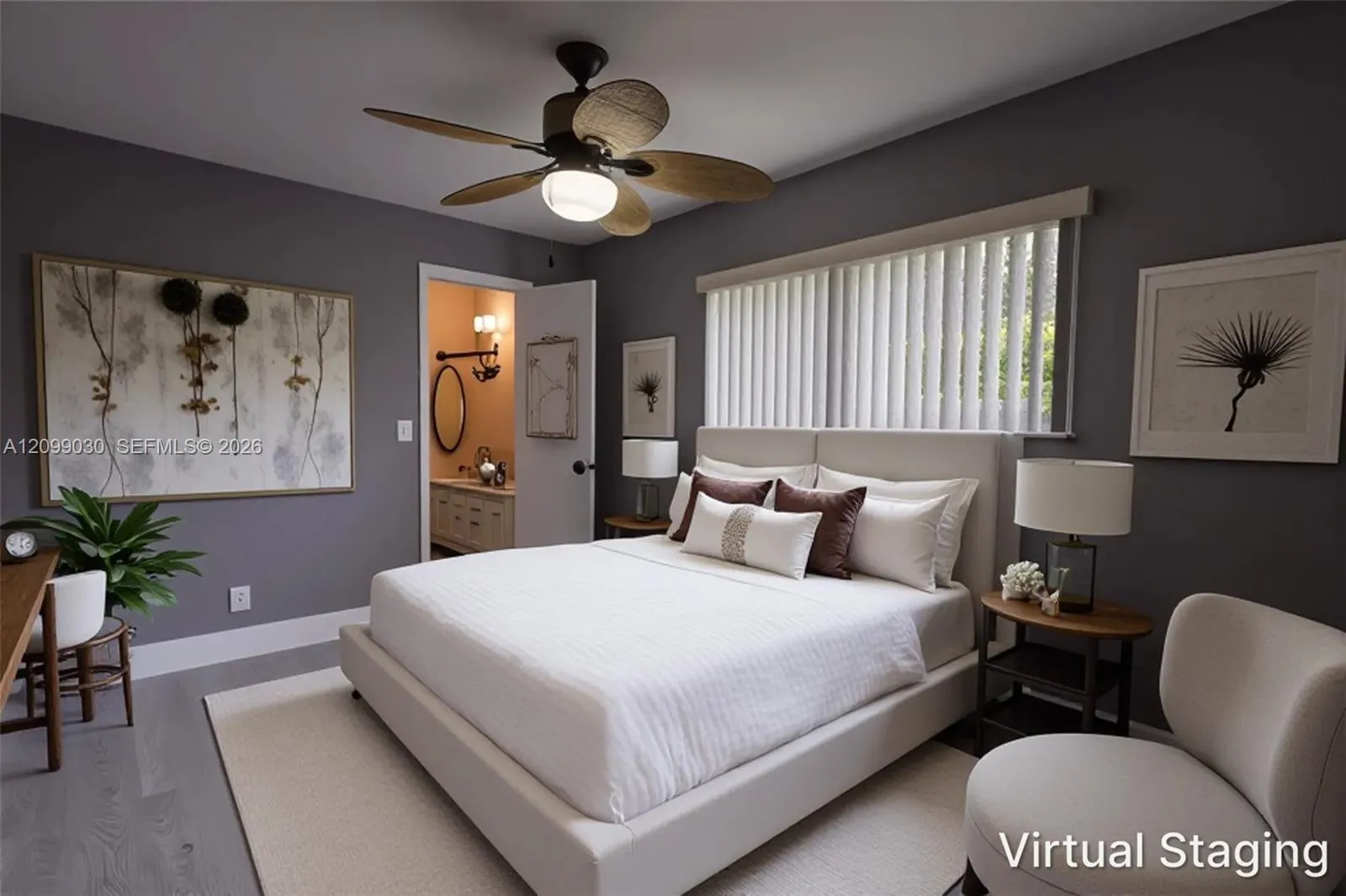 2 of 4 bedrooms