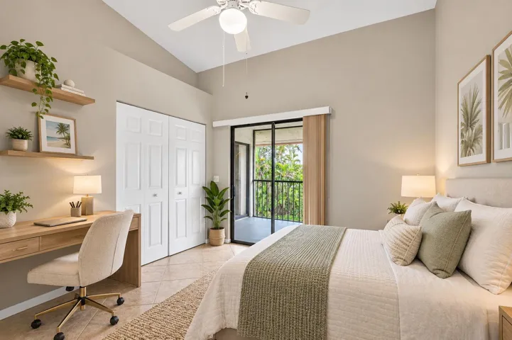 Staged photo, third bedroom.