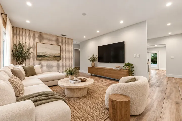 Warm Organic Modern Living Room