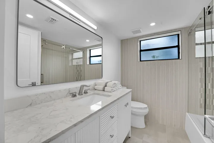 Beautiful new guest bathroom
