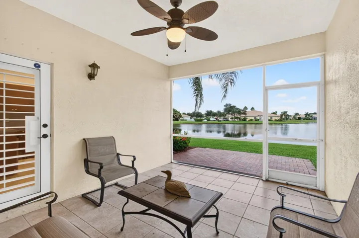 Patio Overlooks Lake