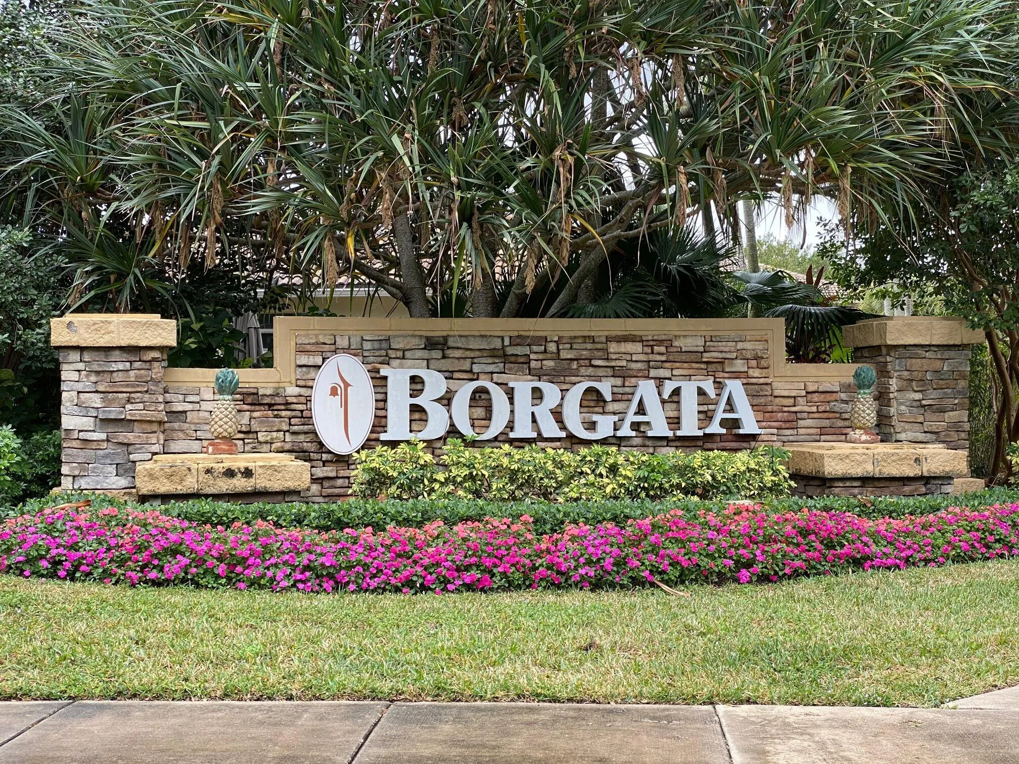 The gated community of Borgata sits in central Boynton Beach. It offers a beautiful clubhouse, gym, waterfront pool, and playground for the community's enjoyment.