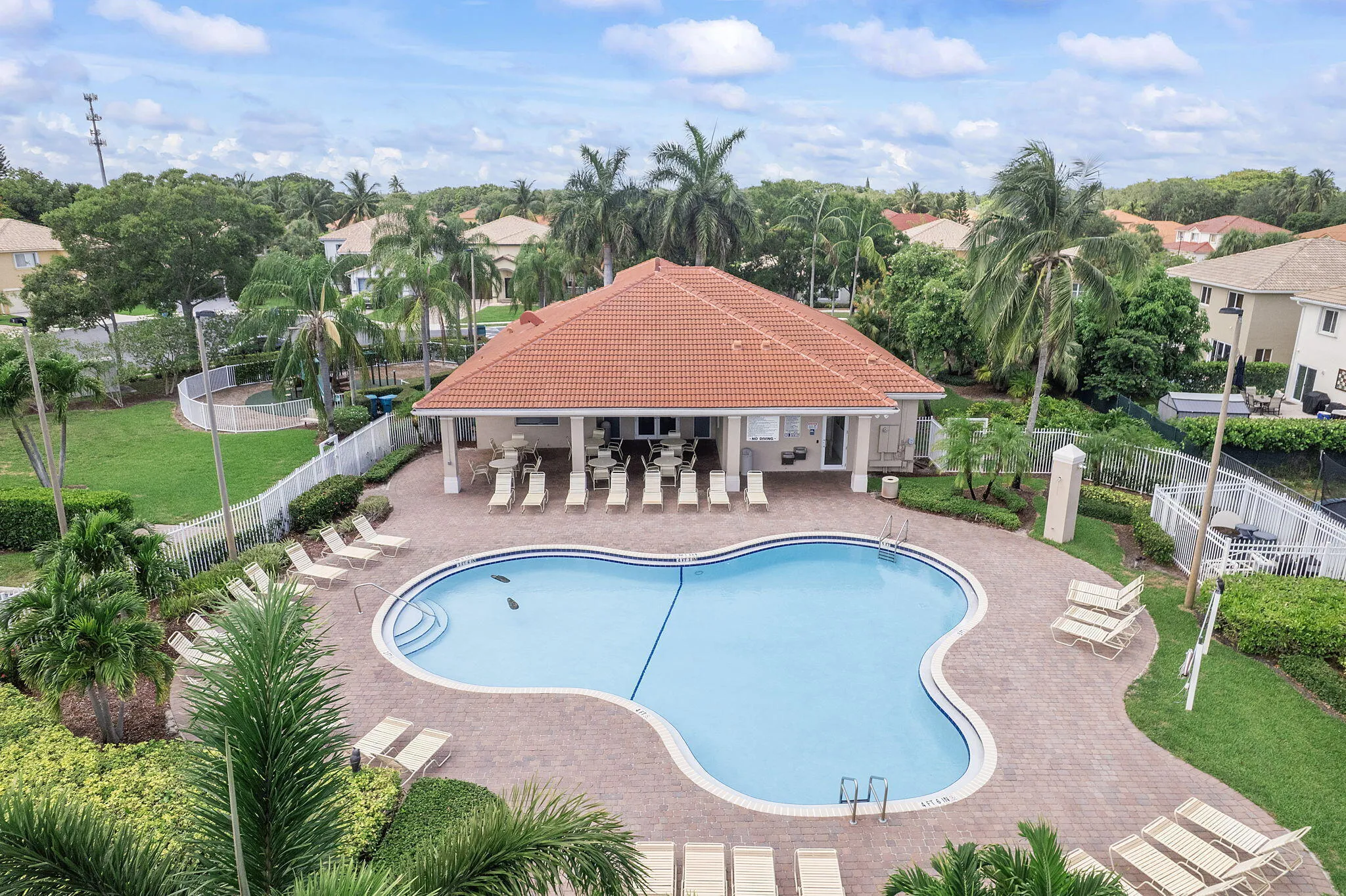 The gated community of Borgata sits in central Boynton Beach. It offers a beautiful clubhouse, gym, waterfront pool, and playground for the community's enjoyment.