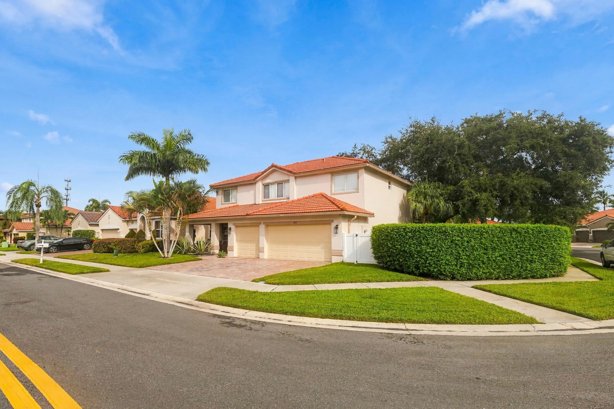 An incredible opportunity awaits in the gated community of Borgata in Boynton Beach. Offering nearly 2,800 square feet under air, this beautifully updated 4 bedroom, 2.5 bathroom home combines generous living space, modern finishes, and exceptional value. Situated on a desirable corner lot with no rear neighbors, the home features a rare 3 car garage, a fully fenced and private backyard, and is being offered fully furnished for a truly turnkey opportunity.