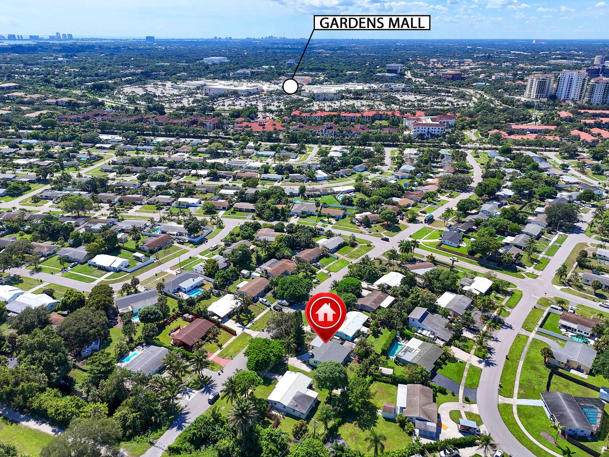 Close to Gardens Mall!