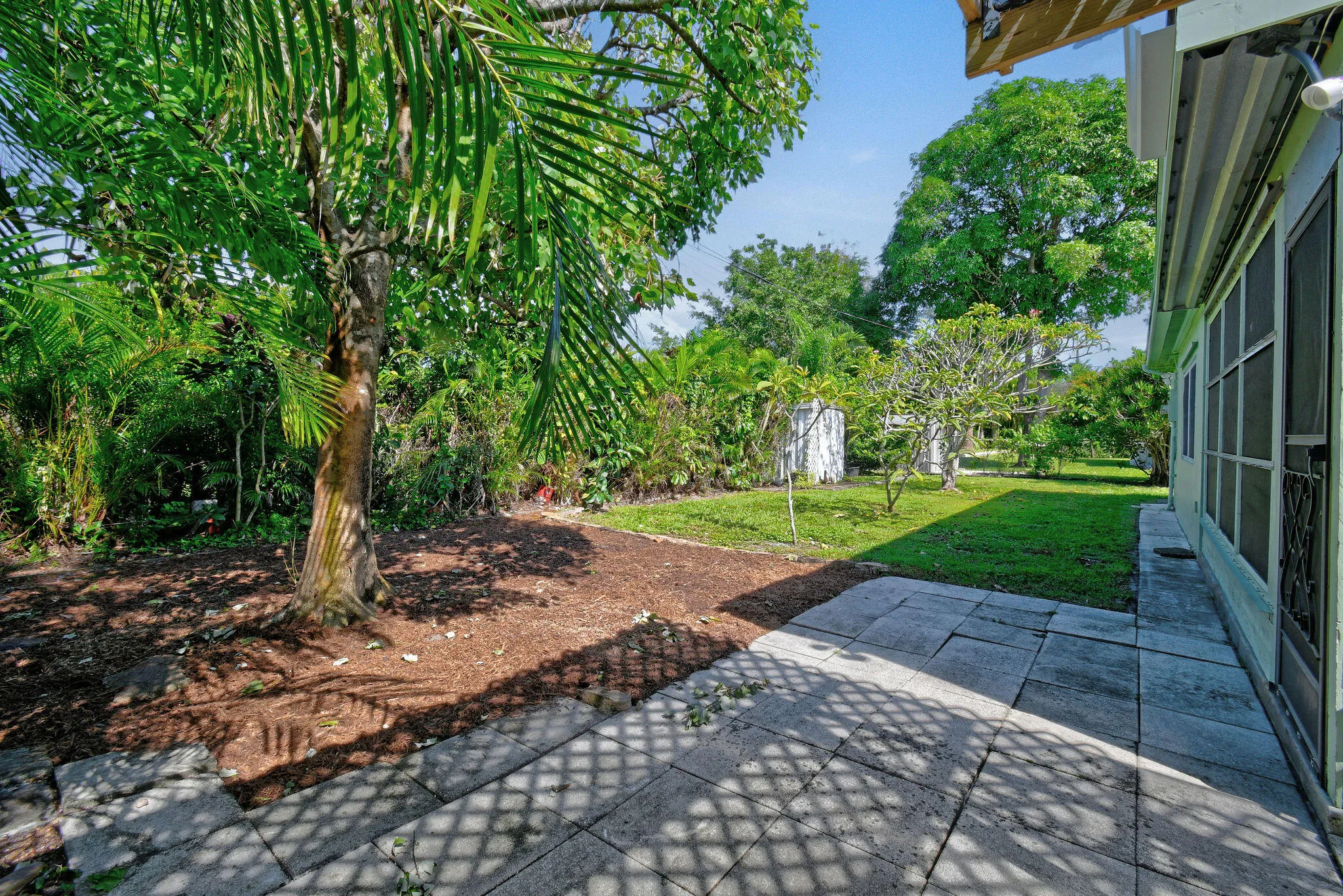 Back yard is completely fenced.