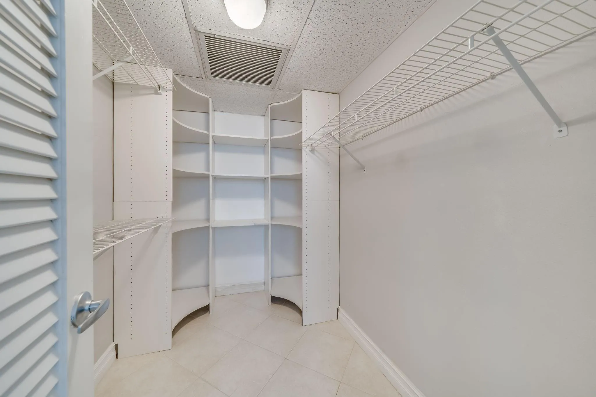 Primary closet