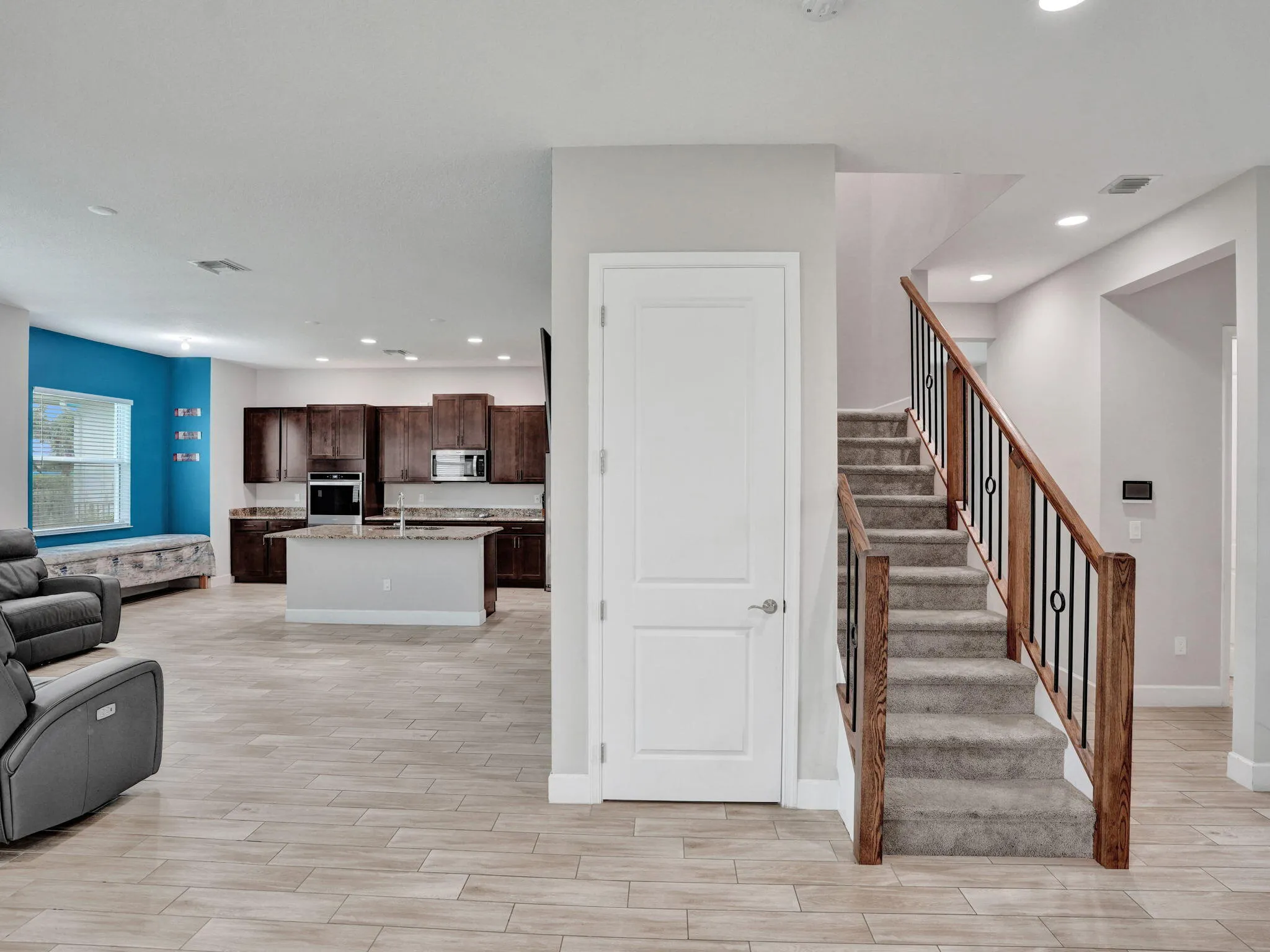 Open-concept living space
