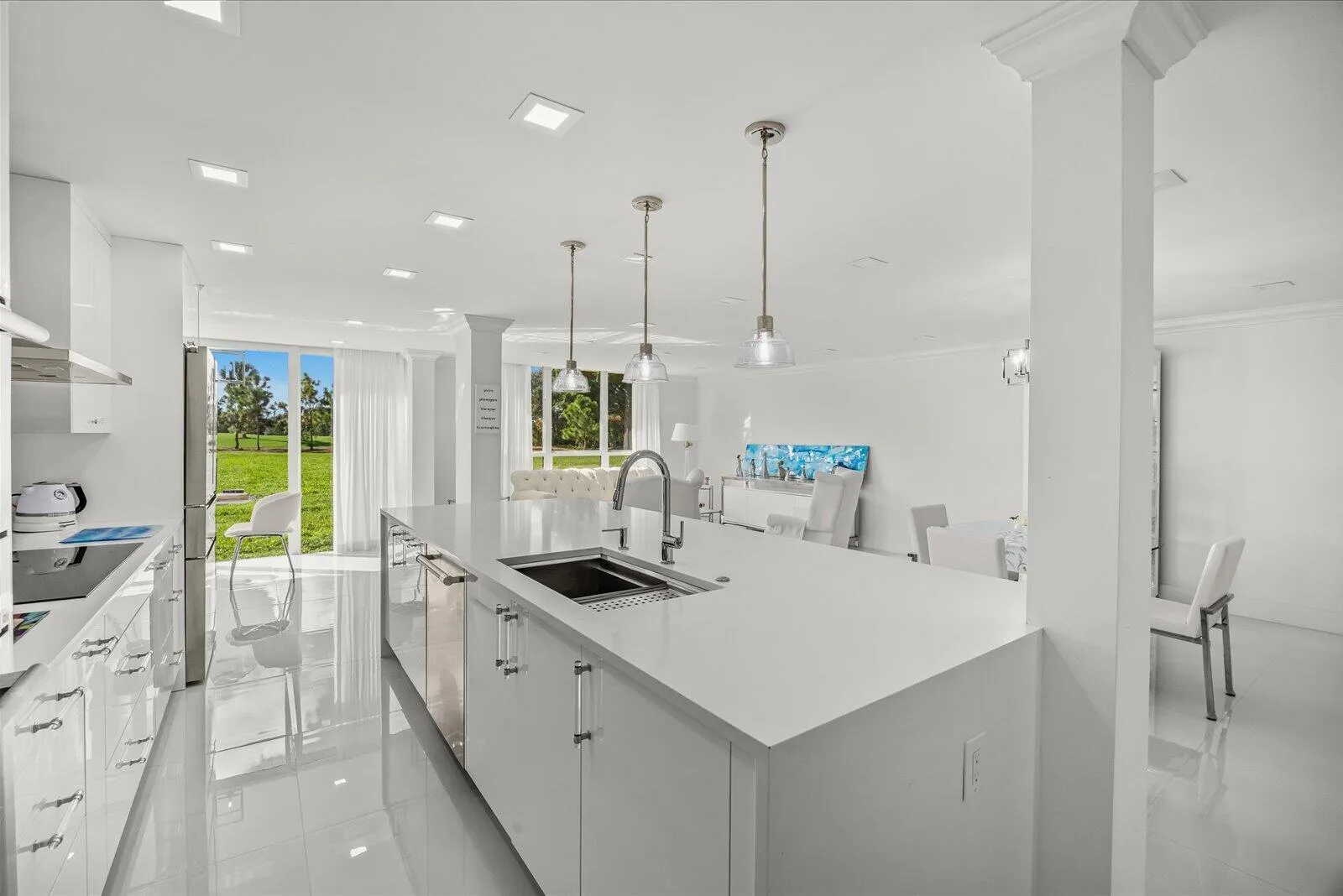 Kitchen into Great Room