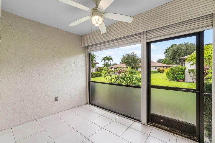 Porch and view to back yard