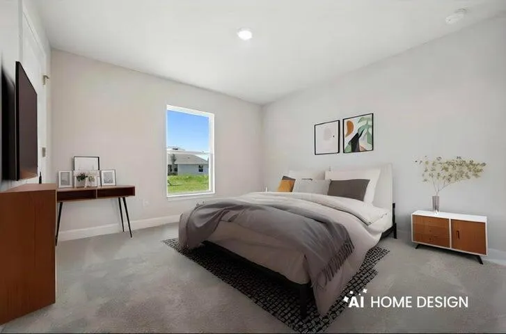 Bedroom 3 AI Staged