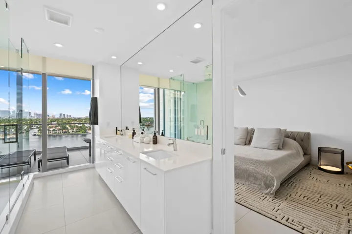 Owner's Shower and Bedroom