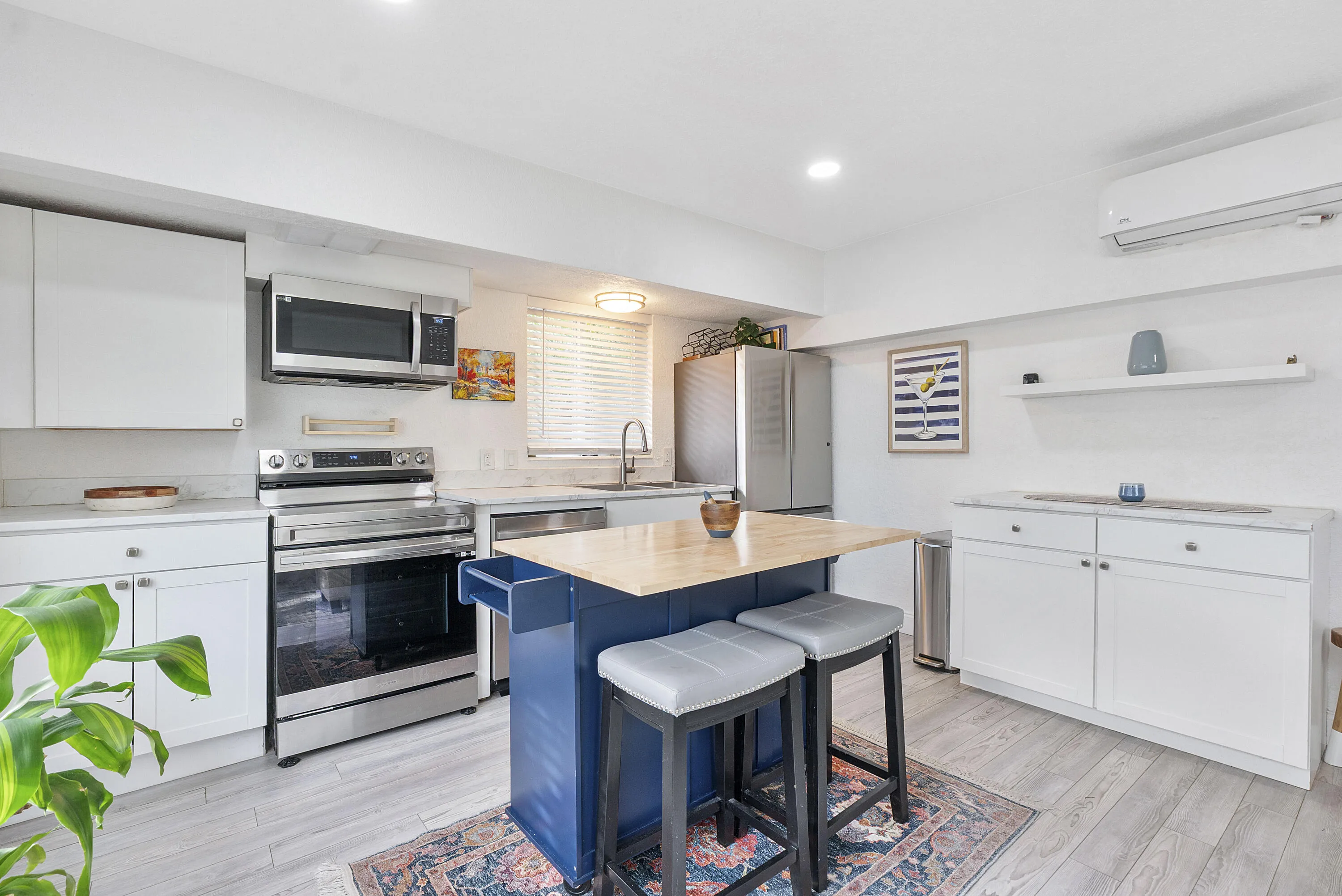 Kitchen view w/ss appliances
