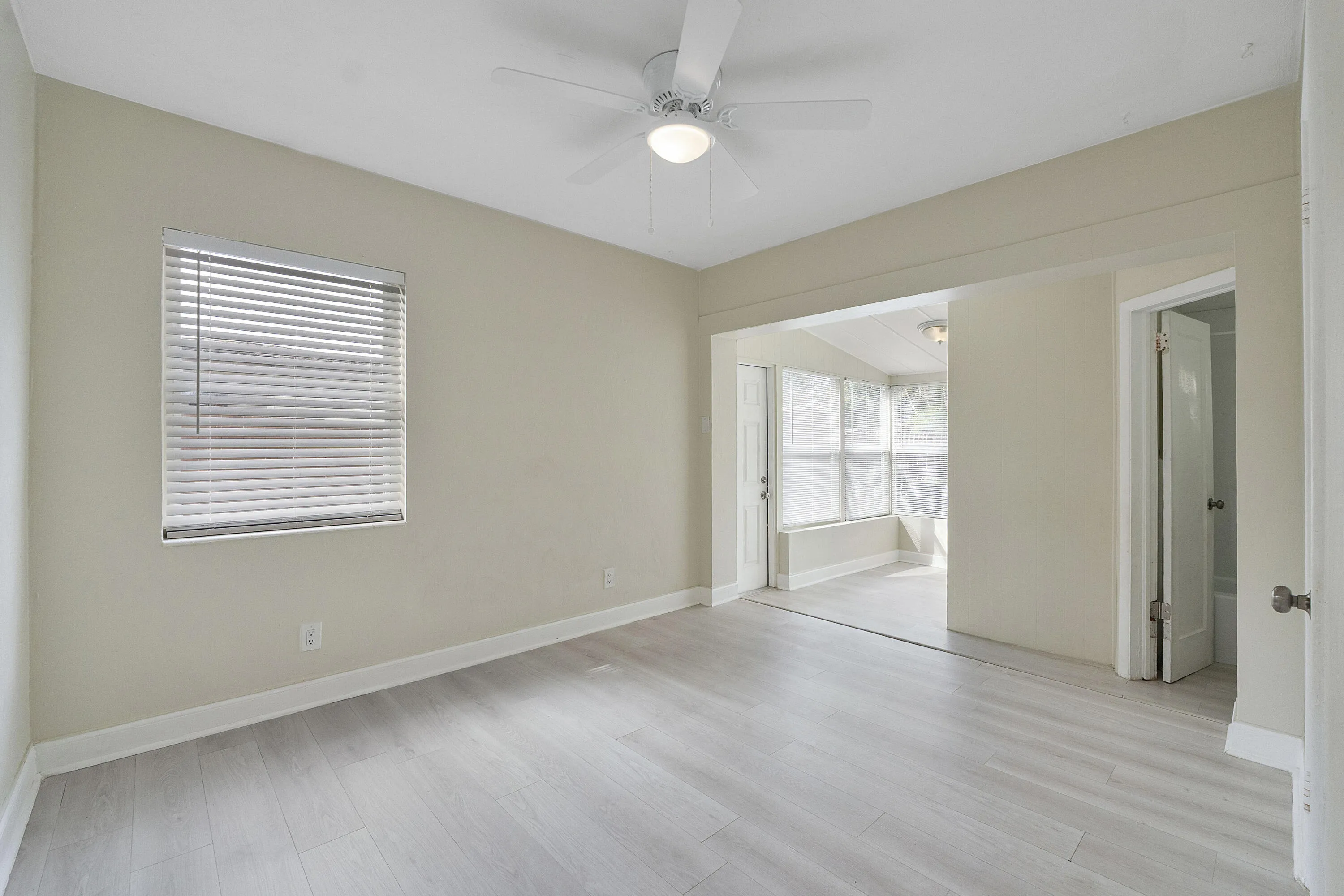Primary bedroom with sitting area