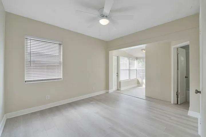 Primary bedroom with sitting area