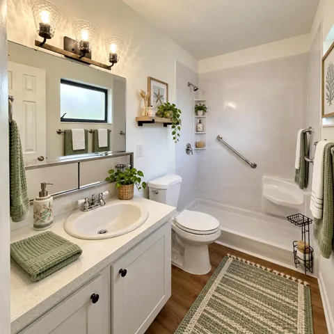 VIRTUALLY STAGED BATHROOM