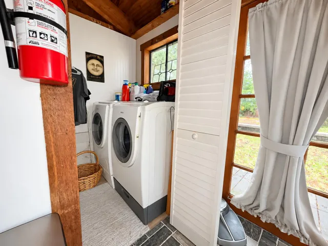 Cozy Rustic Laundry Nook