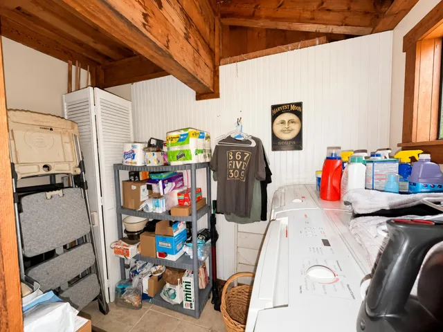 Rustic Cottage Laundry Room Storage