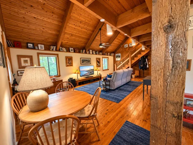Warm Rustic Loft Living Room