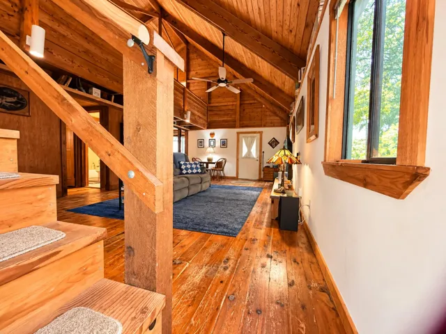 Warm Rustic Cabin Loft Interior