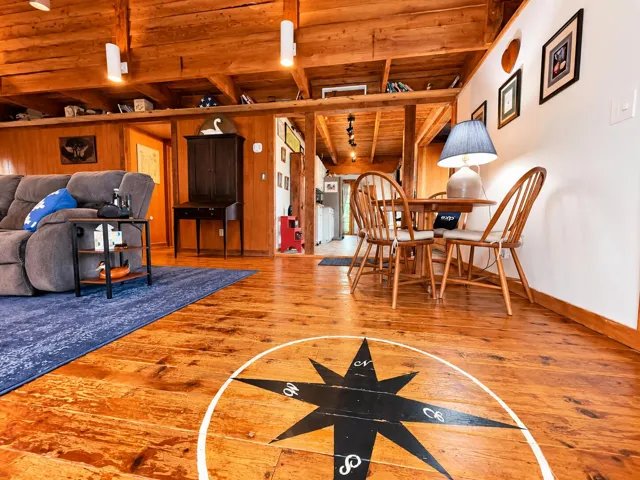 Rustic Cabin Compass Floor Interior