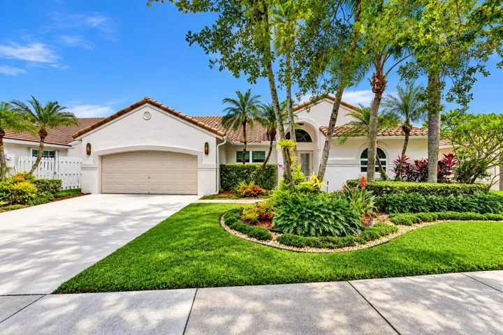 Tropical Mediterranean Home Curb Appeal
