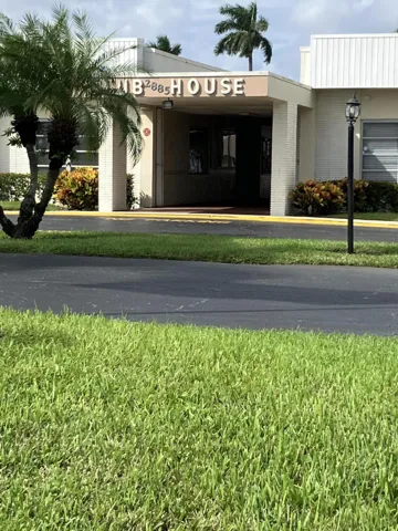 The clubhouse front