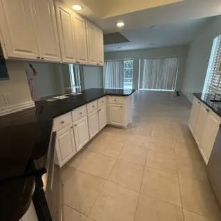 Granite counters and stainless steel appliances