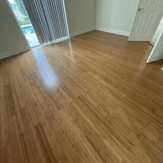 Bamboo wood flooring