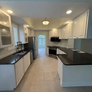 Granite counters and stainless appliances