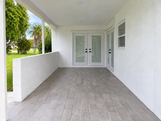 Covered Tiled Patio