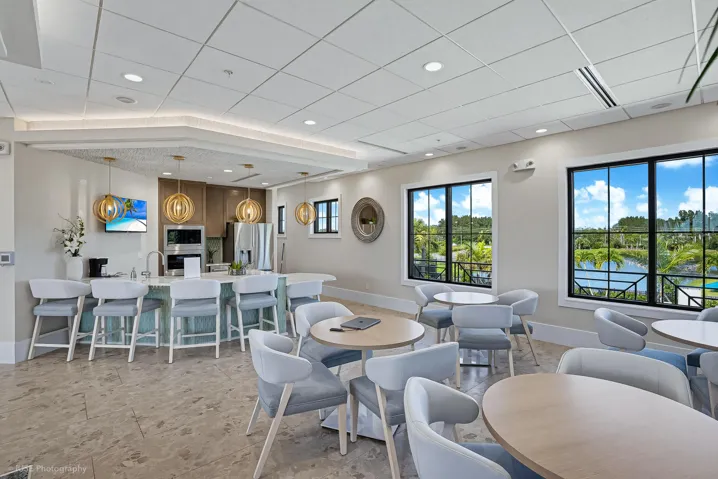 Common areas with plenty of natural light.
