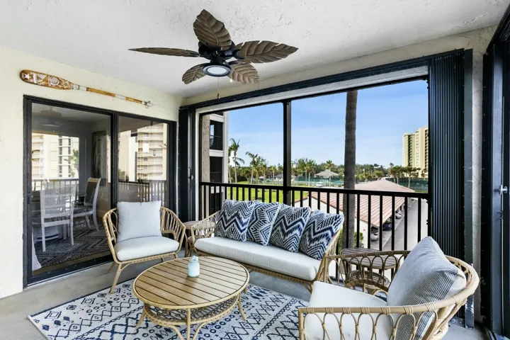 Corner unit balcony provides extra wrap around square footage