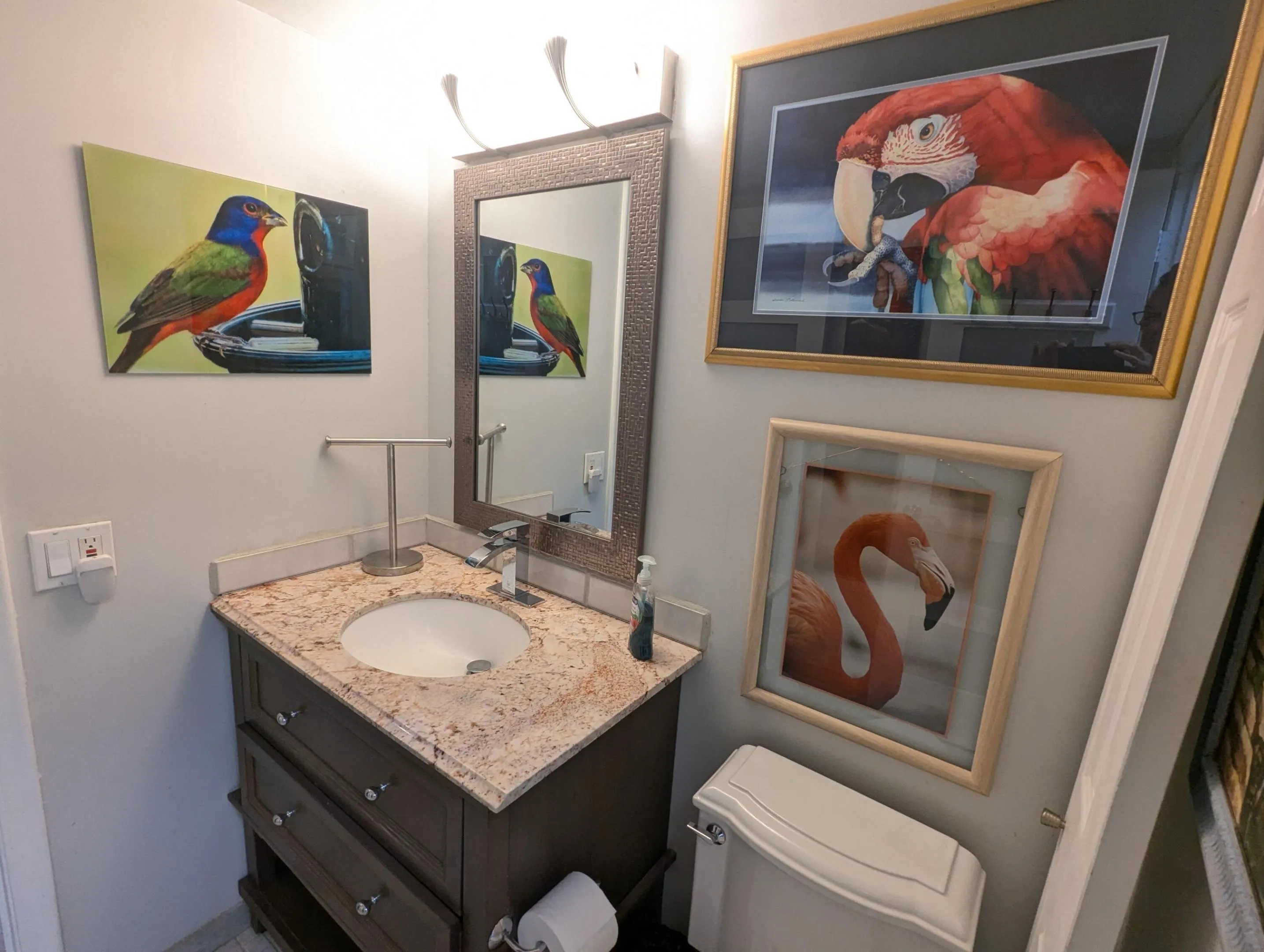 Guest half bath.