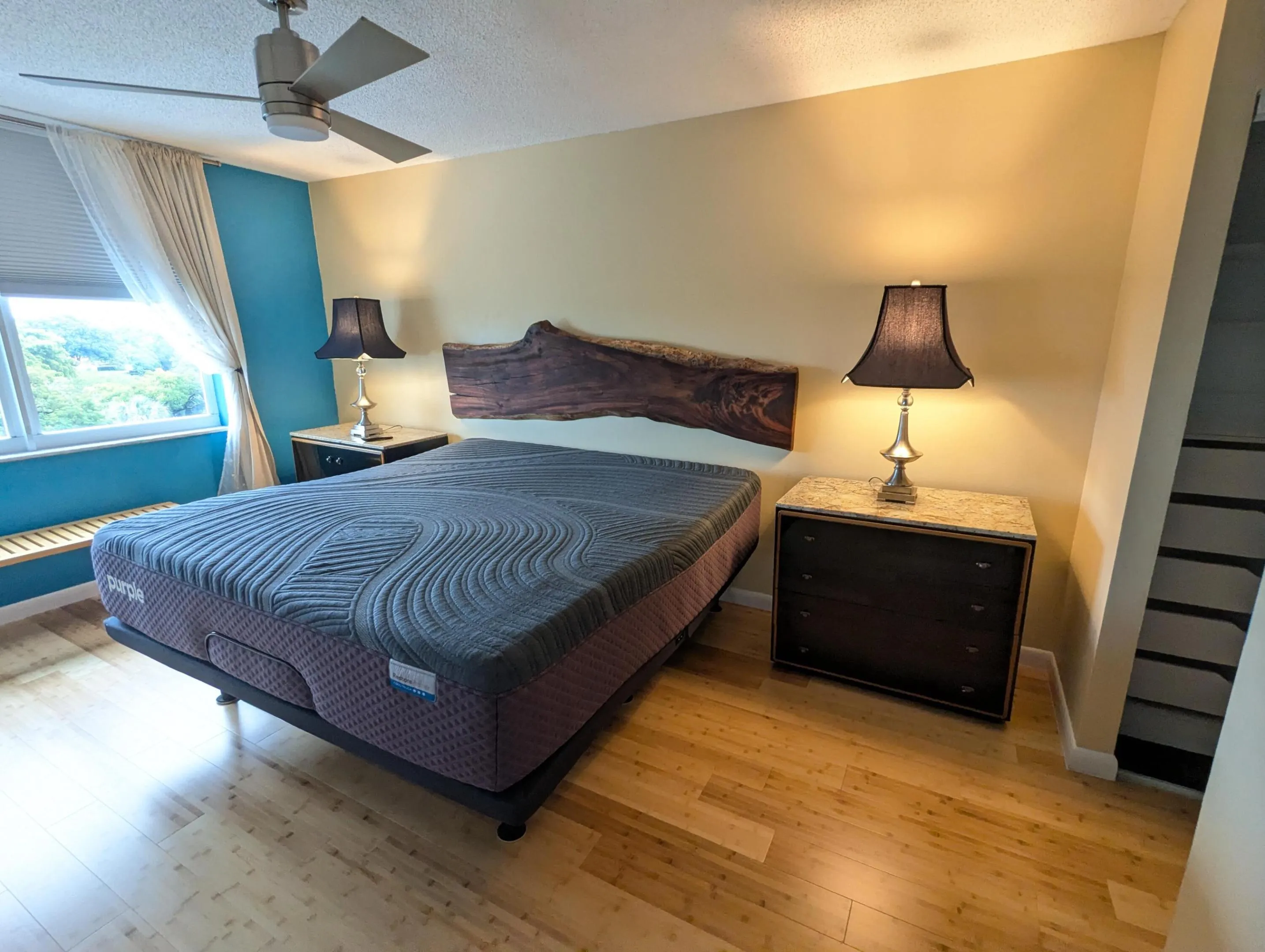 King size Purple bed