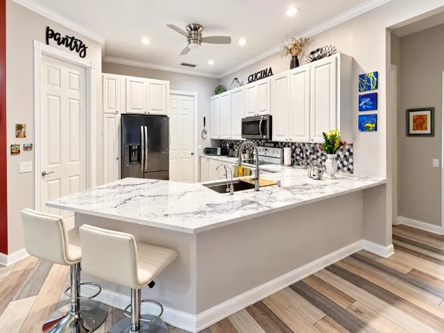 Beautiful Quartz counters.