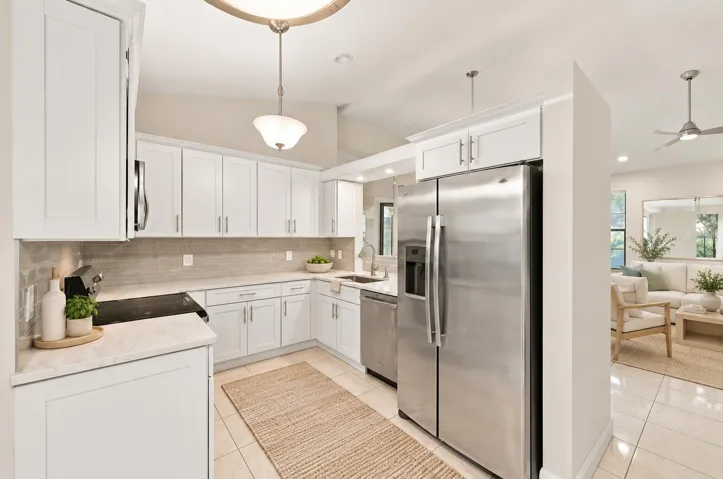 Light Florida Kitchen with Subtle Stagin
