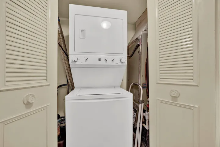 Indoor Stackable washer and dryer